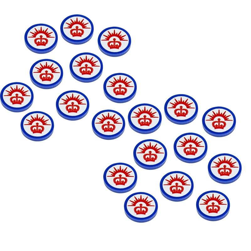 20pc WWII Faction Tokens, Australian Anzac