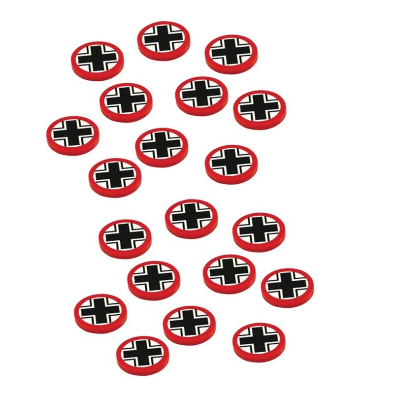 20pc WWII Faction Tokens, German National Cross