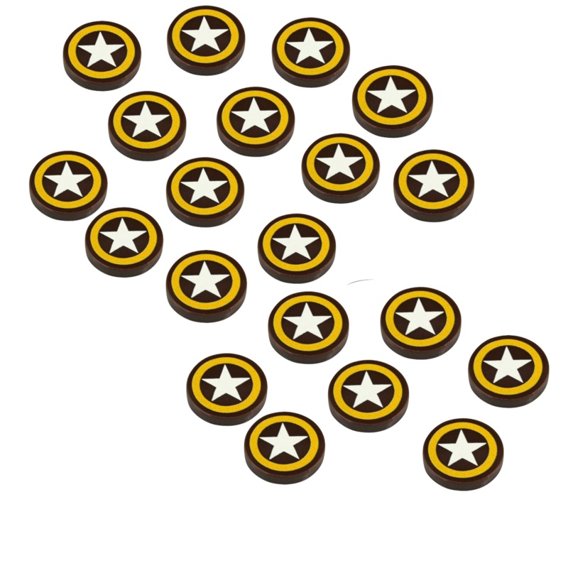 20pc WWII Tokens, American Army Command Roundel