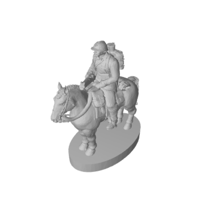 3D Printed WW1 French Cavalry (x10)