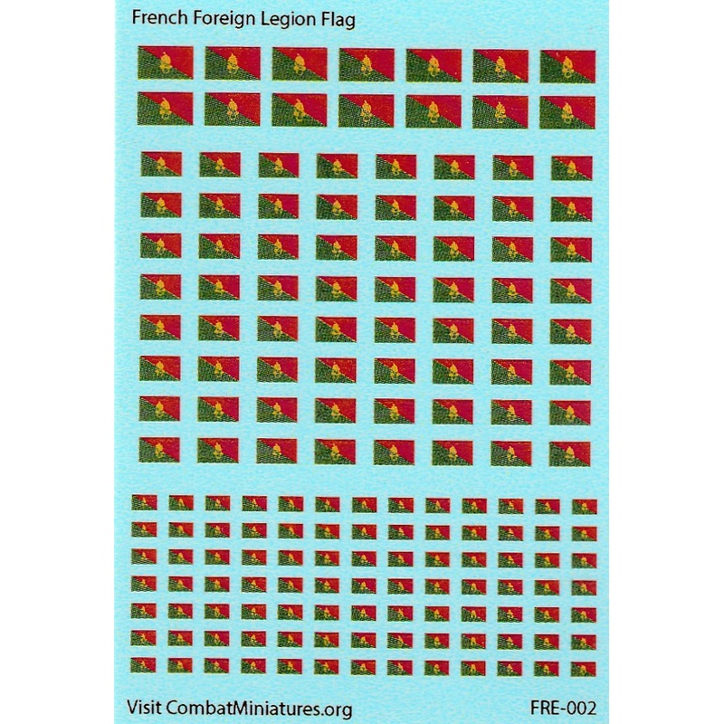 French Foreign Legion Flag Water Slide Decals