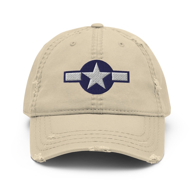 US Bars N Stars Distressed Low Profile Hat