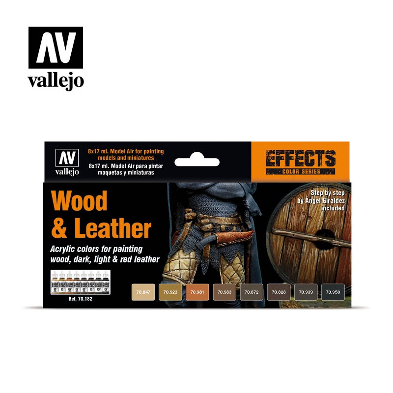 Wood & Leather Effects Paint Set