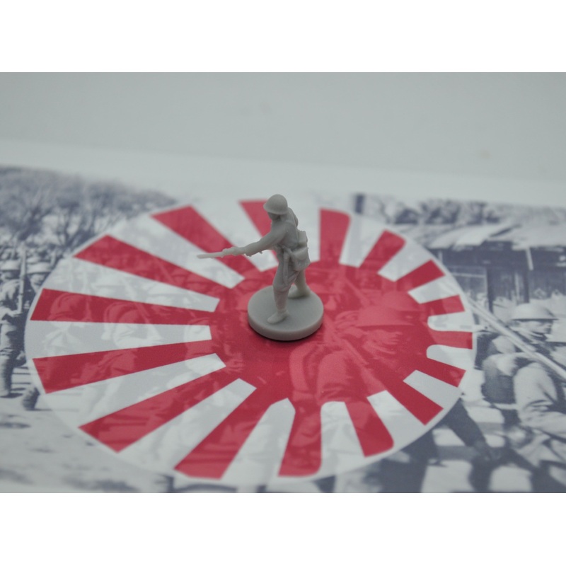 1/72 3D Printed Japanese with Helmet in Action Pose (x10)