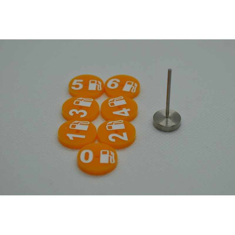 24pc Bundle, (14) Fuel Range Markers w/ (10) Magnetic Stands, 3 Height Options
