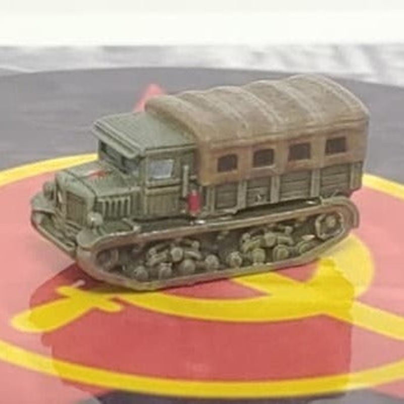 3D Printed 1/285 Micro Armour Russian Voroshilovets Tractor (x10)