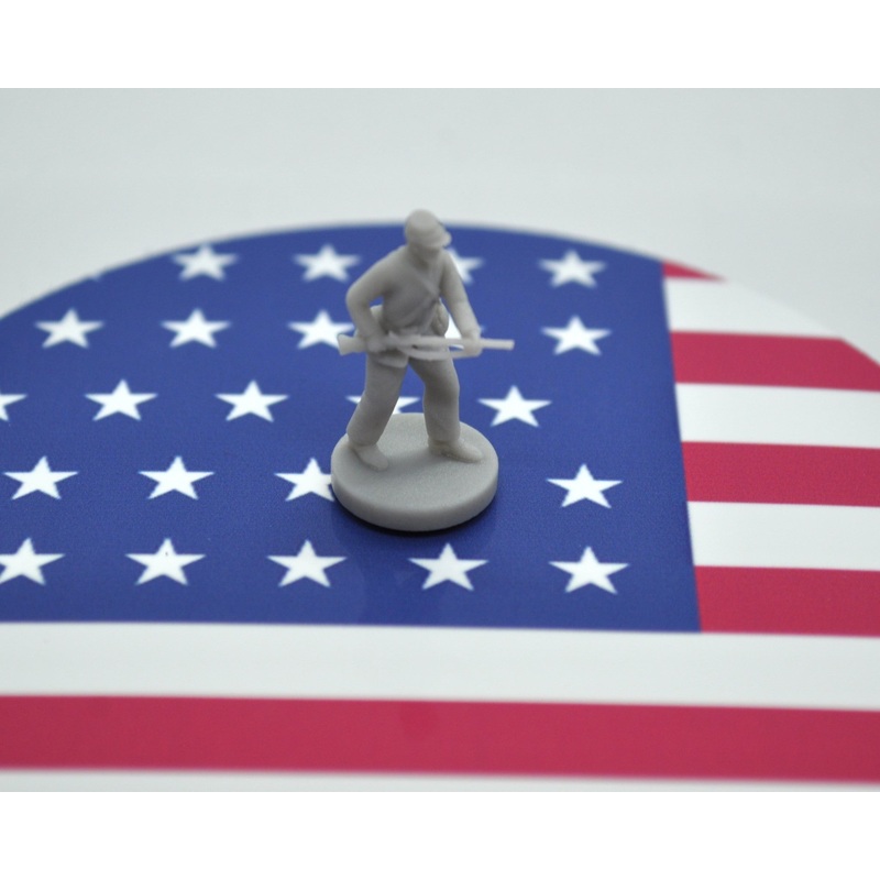 3D Printed 1/72 Scale American Civil War Union Soldier (x10)