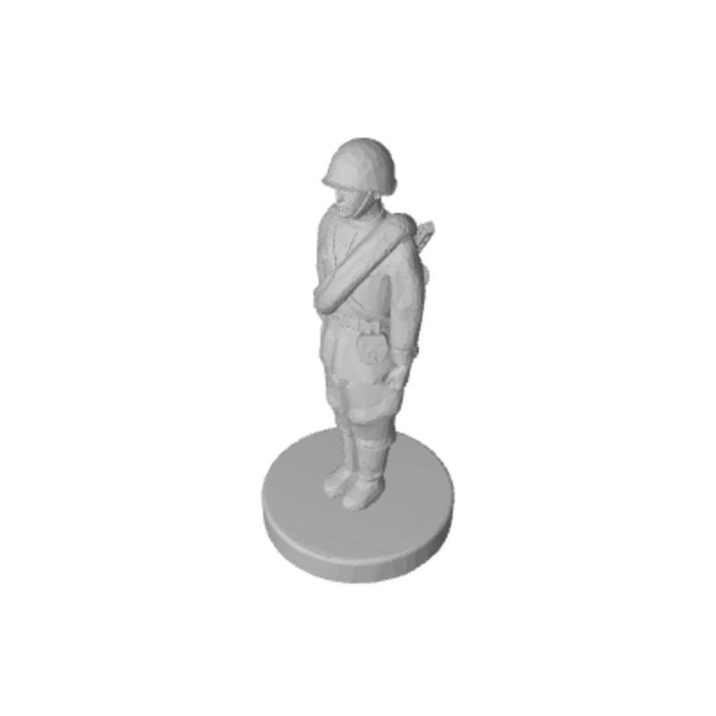 3D Printed 1/72 WW2 Russian Infantry (x10)