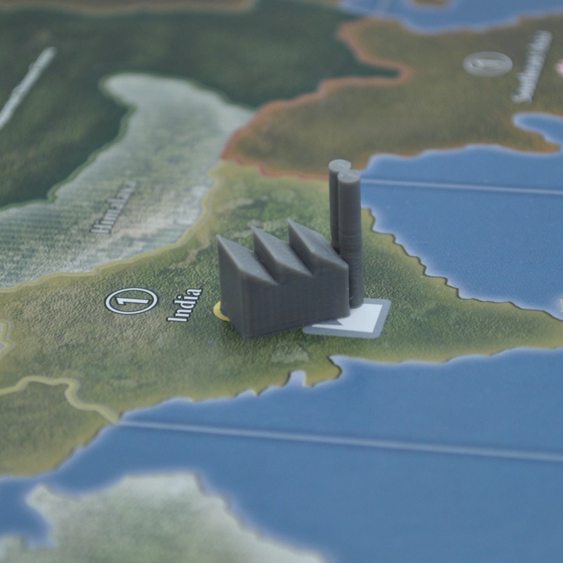 3D Printed Axis & Allies Industrial Complex (x15)