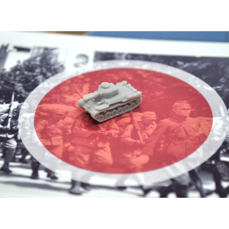 3D Printed Japanese Shinto Chi-Ha Medium Tank (x10)