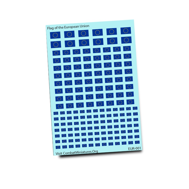 Flag of the European Union Water Slide Decals