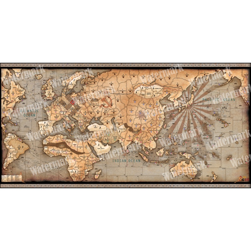 Lieutenant Dan’s Custom 36×72 G40 Map w/o Color