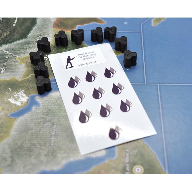Oil Resource Marker with (10) Oil Barrels