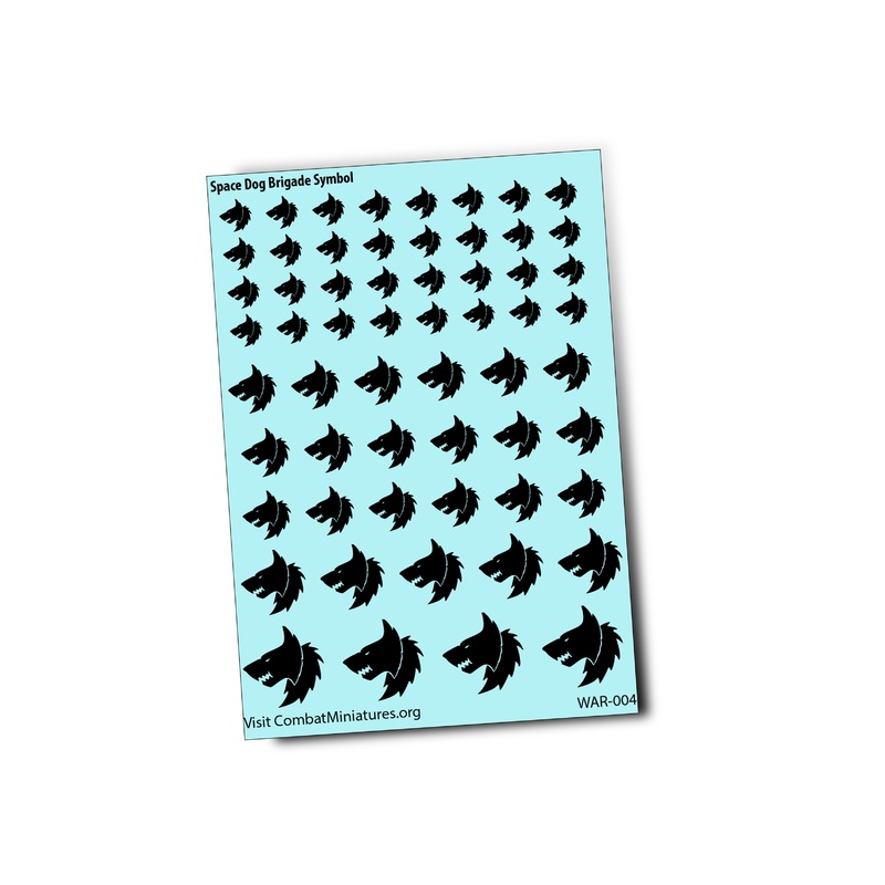 Space Dog Brigade Symbol Waterslide Decal