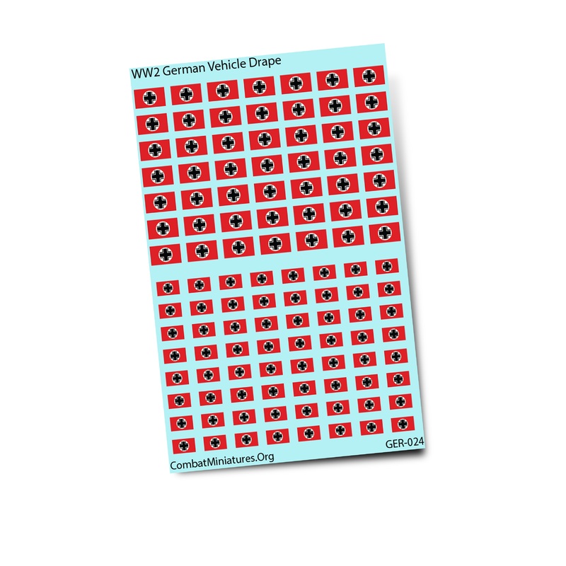 WW2 German Vehicle Drap Waterslide Decals